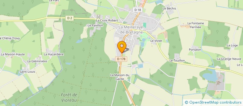localisation de l'entreprise L'AMI CHARCUTIER à LA MEILLERAYE-DE-BRETAGNE