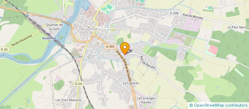 localisation de l'entreprise L'AMI-DORE  AUXONNE