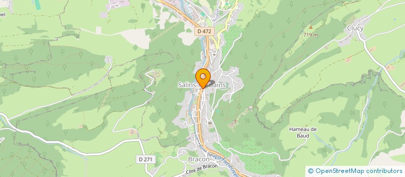 localisation de l'entreprise L'AMI DU PAIN  SALINS-LES-BAINS