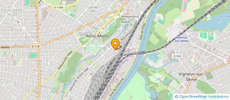 localisation de l'entreprise L'AMI FINANCIER à ATHIS-MONS