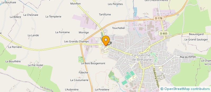 localisation de l'entreprise L'AMI'JEAN  LA GUERCHE-DE-BRETAGNE