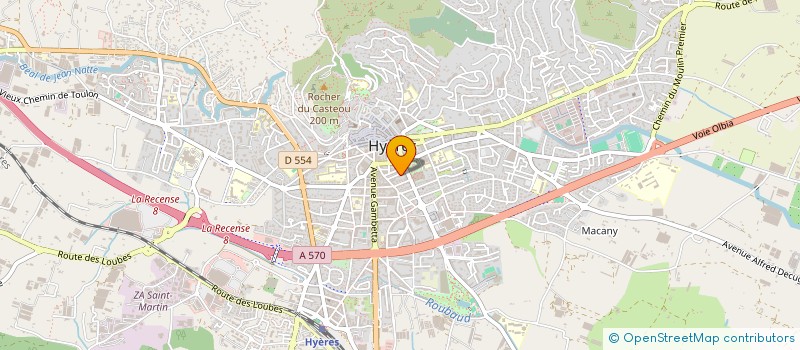 localisation de l'entreprise L'AMI-LONGA D'HYERES L'A.LO...H  HYERES