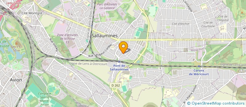 localisation de l'entreprise L'AMICAL DES ANCIENS DE JAURES  SALLAUMINES