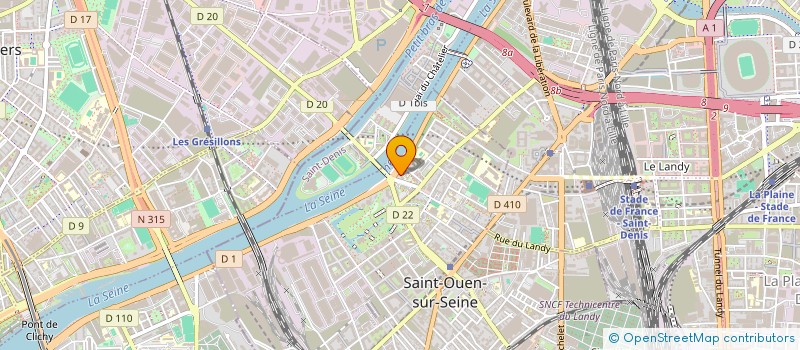 localisation de l'entreprise L'AMICAL DES LOCATAIES VSO à SAINT-OUEN-SUR-SEINE
