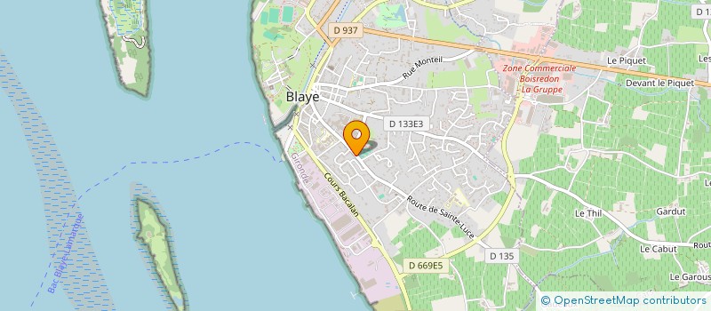 localisation de l'entreprise L' AMICAL DU PSIG BLAYE à BLAYE