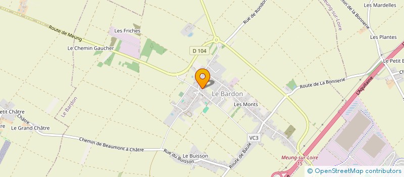 localisation de l'entreprise L'AMICALE AMOUR TAMBOUR à LE BARDON