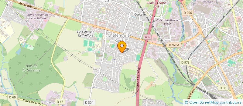 localisation de l'entreprise L'AMICALE BOULE DE CHATENOY-LE-ROYAL  CHATENOY-LE-ROYAL