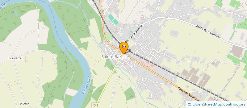 localisation de l'entreprise L'AMICALE CB BAZEILLAISE  SAINTE-BAZEILLE