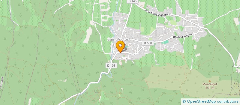 localisation de l'entreprise L'AMICALE D'ECHECS DE SAINT-VICTOR-LA-COSTE  SAINT-VICTOR-LA-COSTE