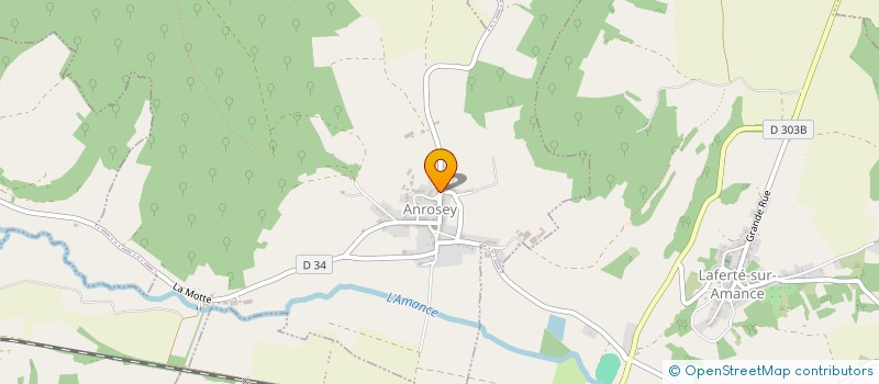 localisation de l'entreprise L'AMICALE DE L'AMANCE D'ANROSEY à ANROSEY