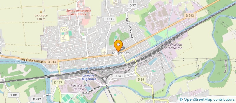 localisation de l'entreprise L'AMICALE DE L'ECOLE DE MUSIQUE DU MIGENNOIS à MIGENNES
