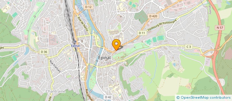 localisation de l'entreprise L'AMICALE DE L'ECOLE MAURICE RAVEL  EPINAL