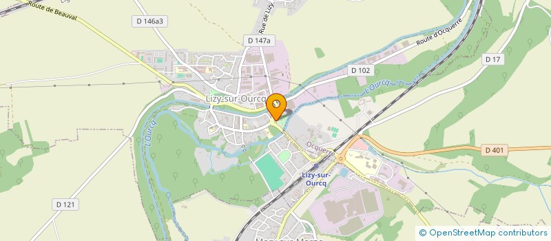 localisation de l'entreprise L'AMICALE DE LA BRIGADE DE LIZY  LIZY-SUR-OURCQ