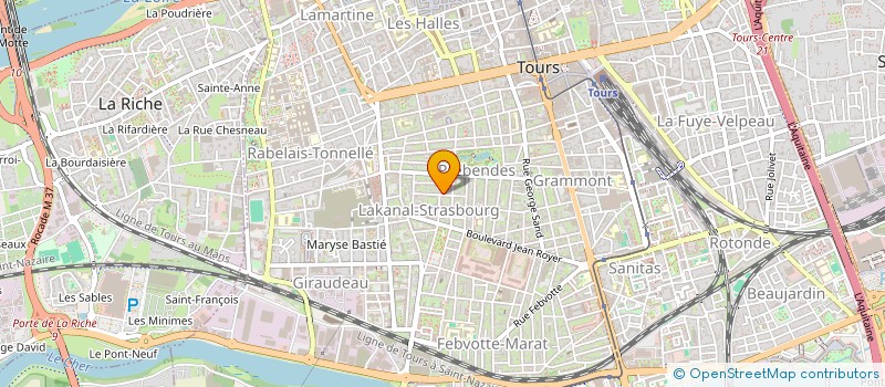 localisation de l'entreprise L AMICALE DE LA NOUVELLE ORLEANS à TOURS
