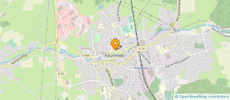 localisation de l'entreprise L AMICALE DE LA PETANQUE LOISIR  FOURMIES