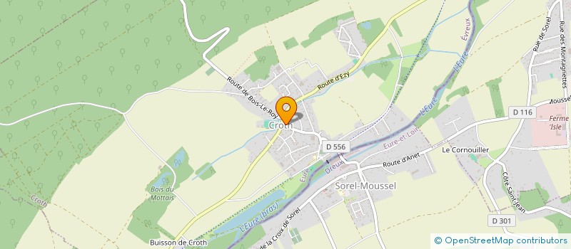 localisation de l'entreprise L'AMICALE DES 20 COEURS  CROTH