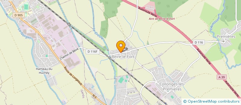 localisation de l'entreprise L AMICALE DES BOUT'CHOUX DE LA CERISAIE  LONGECOURT-EN-PLAINE