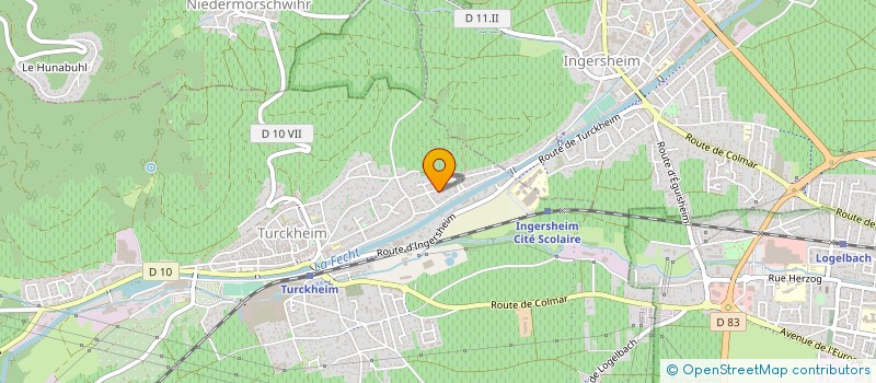 localisation de l'entreprise L'AMICALE DES DONNEURS DE SANG BENEVOLES à TURCKHEIM