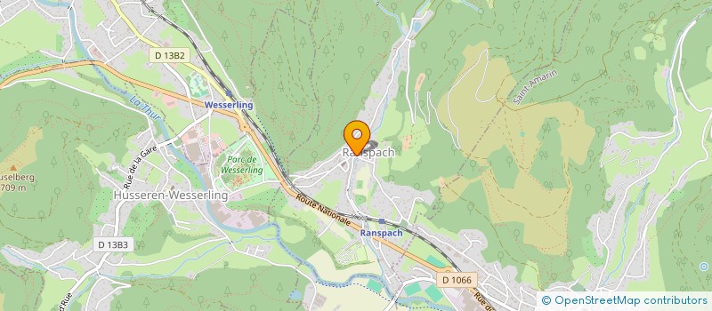 localisation de l'entreprise L'AMICALE DES DONNEURS DE SANG BENEVOLES DE RANSPACH, HUSSEREN-WESSERLING ET MITZACH à RANSPACH