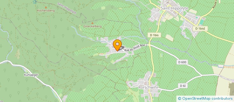 localisation de l'entreprise L'AMICALE DES DONNEURS DE SANG BENEVOLES DE RODERN à RODERN