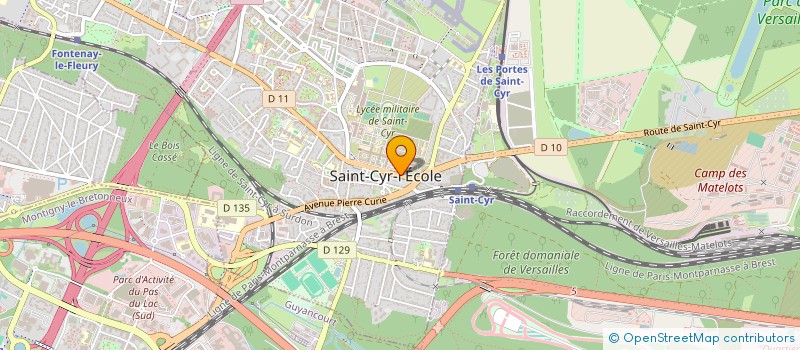 localisation de l'entreprise L'AMICALE DES GROGNARDS à SAINT-CYR-L'ECOLE