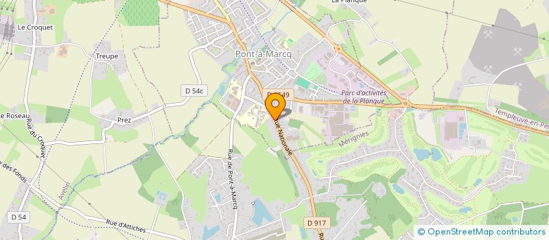 localisation de l'entreprise L'AMICALE DES LONGS COURTS DE SECLIN  PONT-A-MARCQ