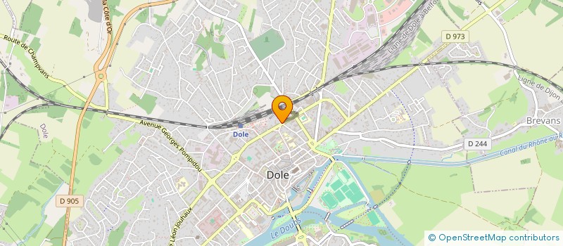 localisation de l'entreprise L'AMICALE DES MEDAILLES SPORTIFS DE LA REGION DOLOISE à DOLE