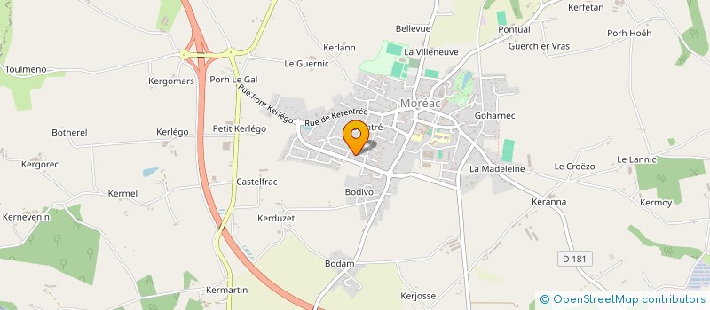 localisation de l'entreprise L'AMICALE DES PECHEURS  RADENAC