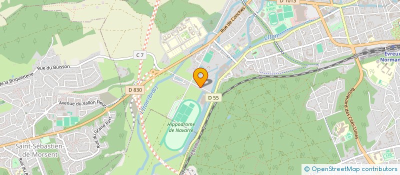 localisation de l'entreprise L'AMICALE DES PECHEURS D'EVREUX  EVREUX