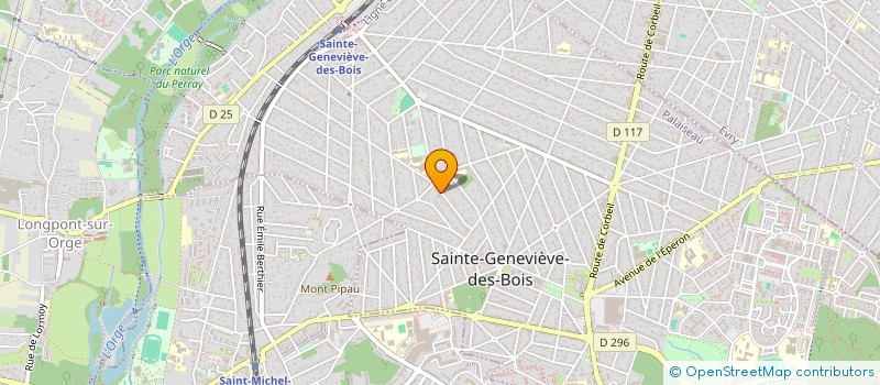 localisation de l'entreprise L'AMICALE DES PECHEURS DE GUIGNEVILLE à SAINTE-GENEVIEVE-DES-BOIS