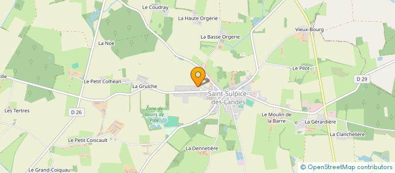 localisation de l'entreprise L'AMICALE DES PECHEURS SULPICIENS à VALLONS-DE-L'ERDRE