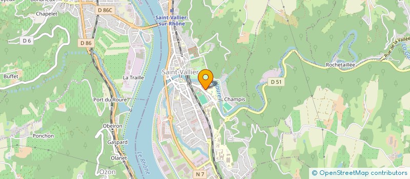 localisation de l'entreprise L'AMICALE DES PERSONNELS DU COLLEGE ANDRE COTTE  SAINT-VALLIER