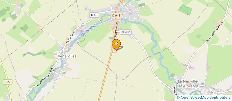 localisation de l'entreprise L'AMICALE DES SAPEURS-POMPIERS D'ETREUX  ETREUX