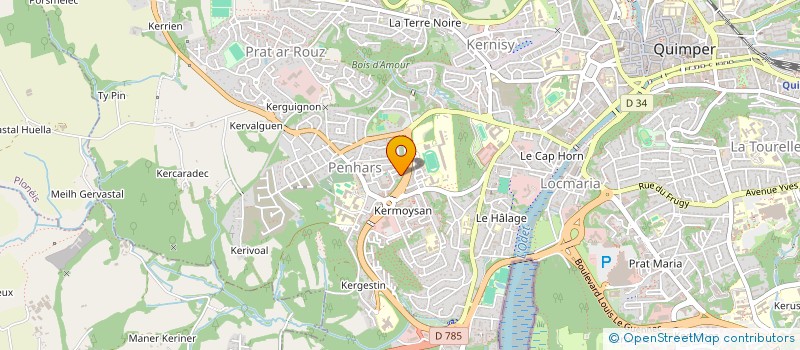 localisation de l'entreprise L'AMICALE DES TRAVAILLEURS MAROCAINS DE QUIMPER à QUIMPER