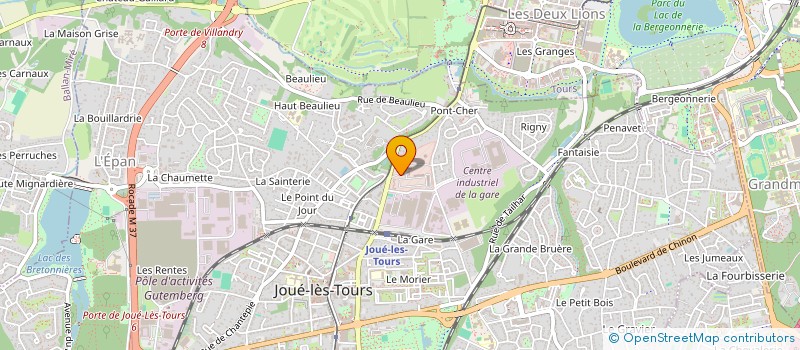 localisation de l'entreprise L'AMICALE DU 36/3  JOUE-LES-TOURS