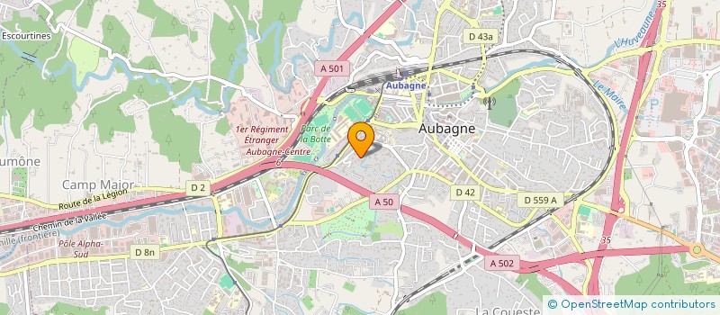 localisation de l'entreprise L AMICALE DU BRAS D OR  AUBAGNE