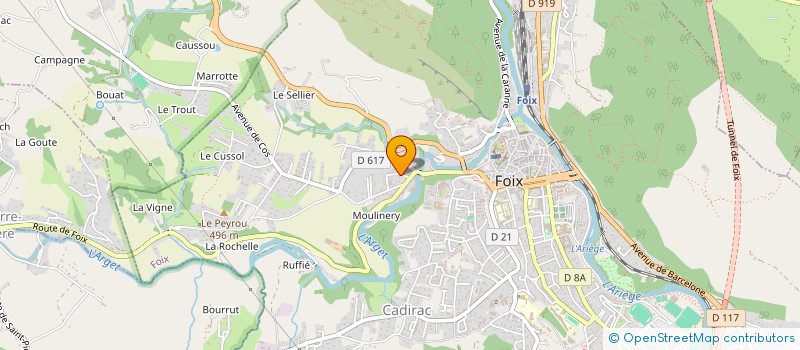 localisation de l'entreprise L'AMICALE DU CARDIE à FOIX