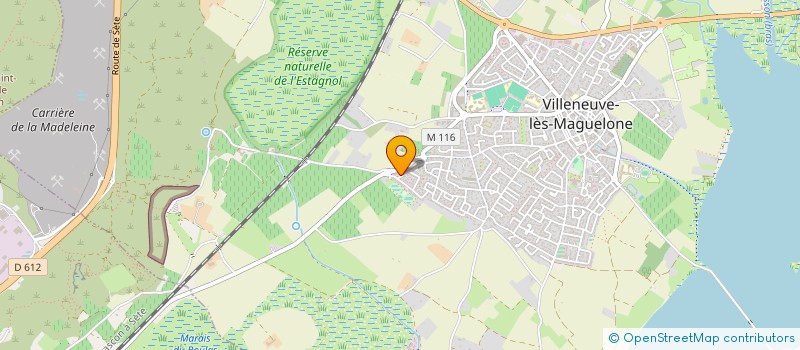 localisation de l'entreprise L'AMICALE DU CLOCHER  VILLENEUVE-LES-MAGUELONE