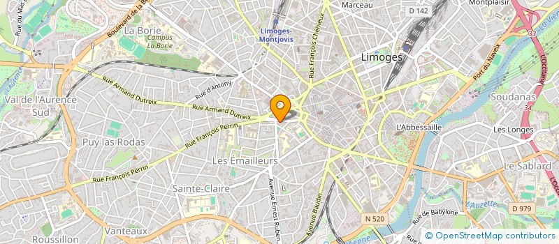 localisation de l'entreprise L'AMICALE DU PERSONNEL DE LA MDPH 87 à LIMOGES