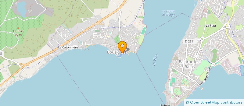 localisation de l'entreprise L'AMICALE DU PORT  BOUZIGUES