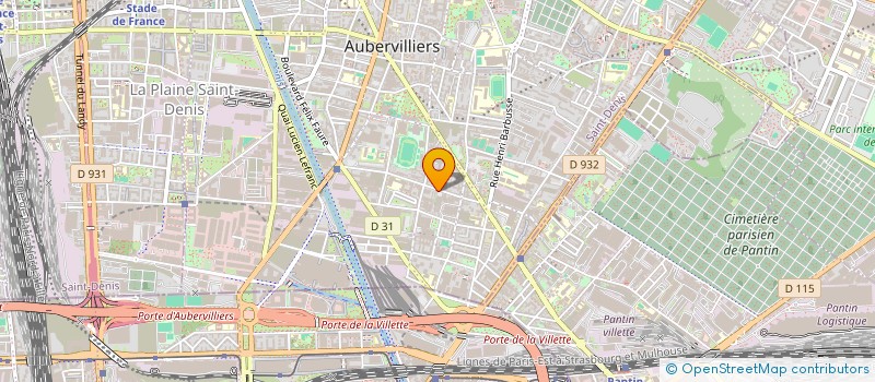 localisation de l'entreprise L'AMICALE ERMITE  AUBERVILLIERS