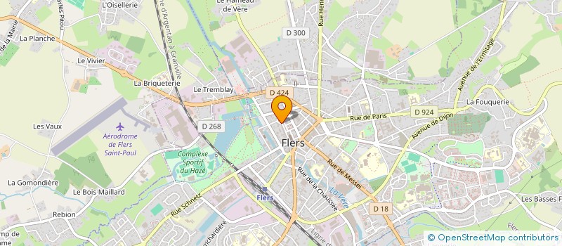localisation de l'entreprise L'AMICALE FLERIENNE DES SENIORS à FLERS