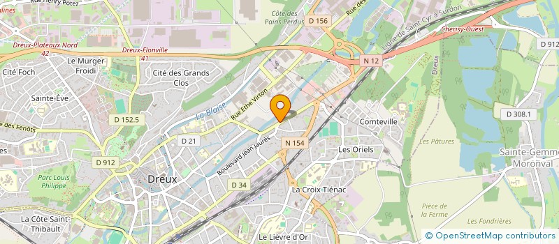 localisation de l'entreprise L'AMICALE POUR LA PEDIATRIE DE DREUX -APD- à DREUX