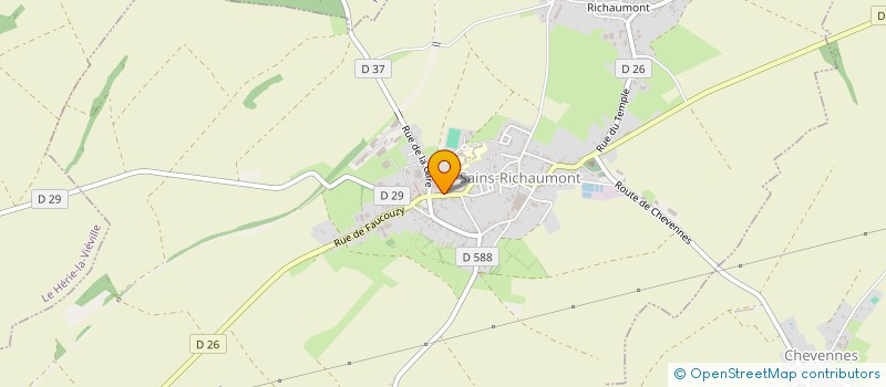 localisation de l'entreprise L'AMICALE SAINSOISE  SAINS-RICHAUMONT