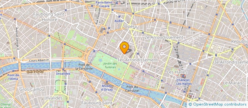 localisation de l'entreprise L'AMICALE SAINT HONORE à PARIS