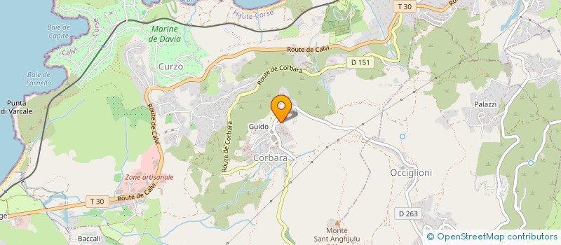 localisation de l'entreprise L'AMICHI DI ANGHJULU U SANTU  CORBARA