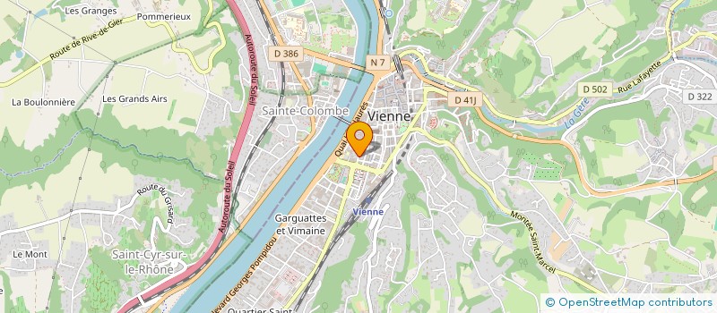localisation de l'entreprise L'AMIE DELICE à VIENNE