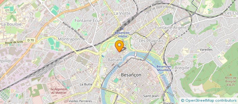 localisation de l'entreprise L'AMIE DU PAIN à BESANCON