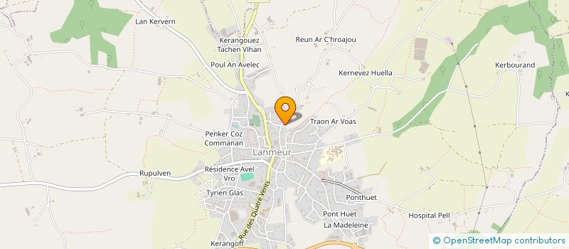 localisation de l'entreprise L'AMIE KALE DU CENTRE HOSPITALIER DE LANMEUR  LANMEUR