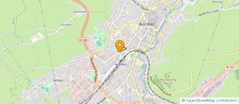localisation de l'entreprise L'AMIE REBELLE à AURILLAC